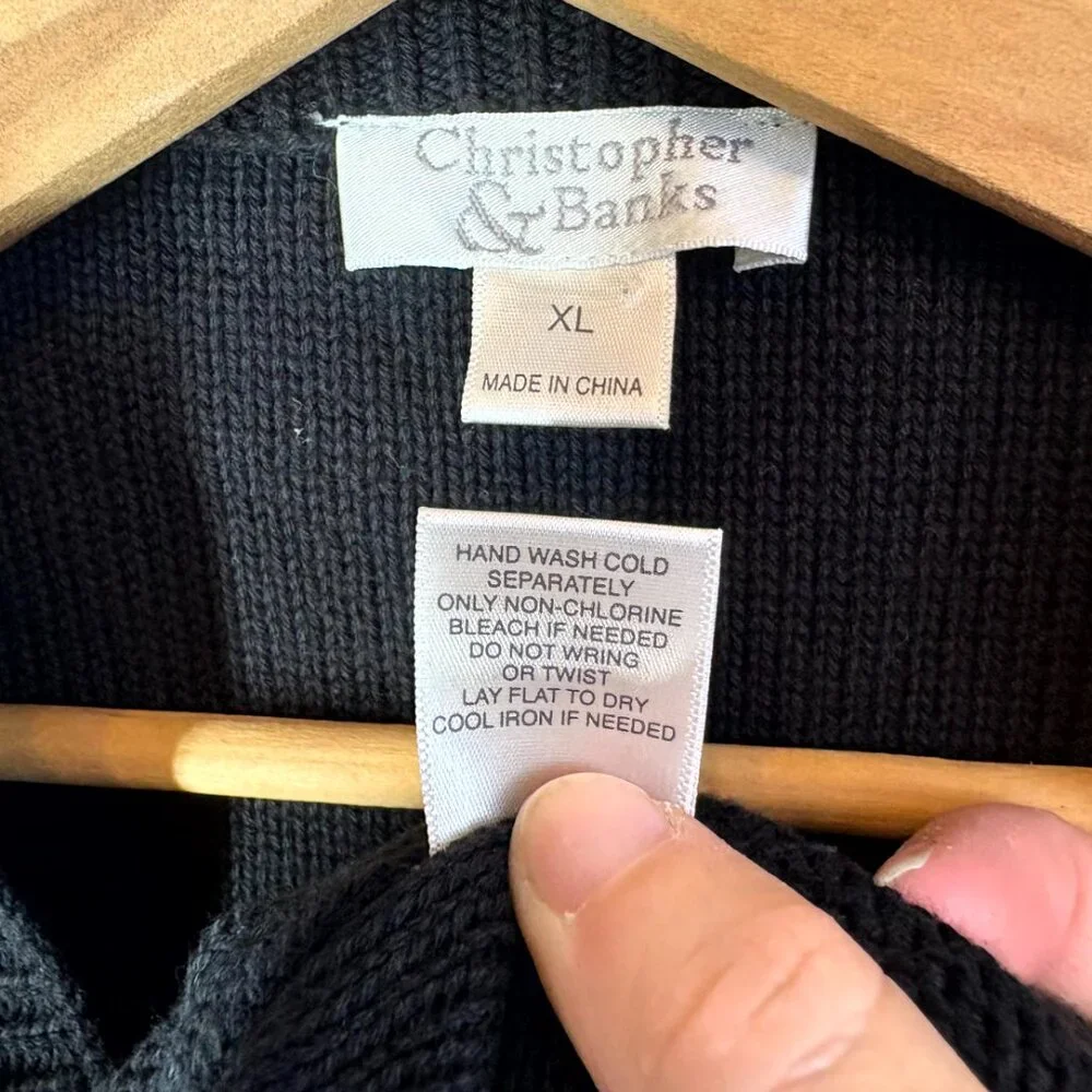 Christopher & Banks Babydoll Short Sleeve Knit Cardigan - Picture 5 of 5